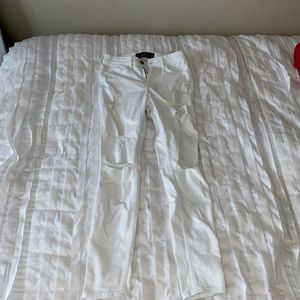 White high-rise super skinny hollister jeans